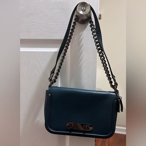Beautify blue/navy color coach bag! Great condition leather